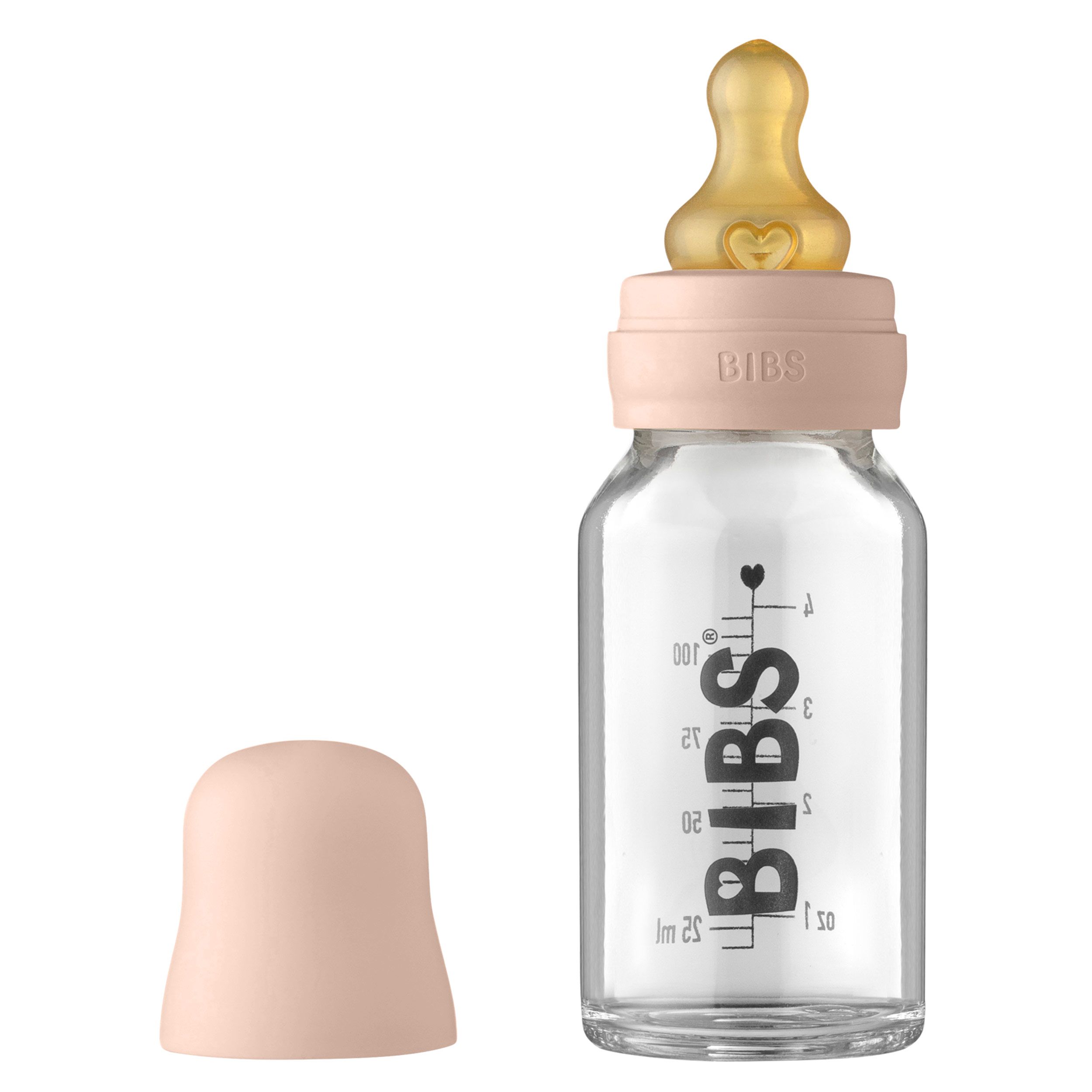 BIBS BIBERON EN VERRE 110ML / BLUSH