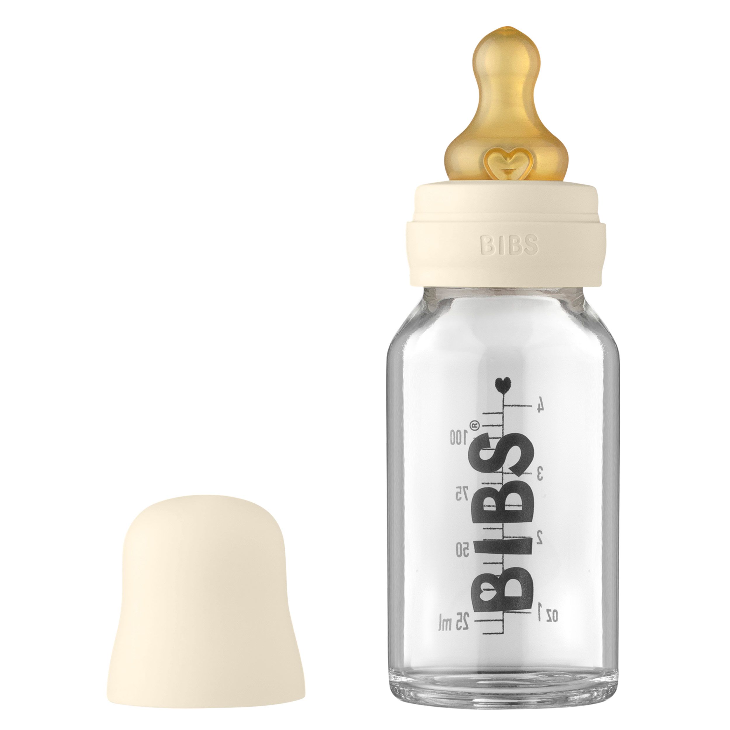 BIBS BIBERON EN VERRE 110ML / IVORY