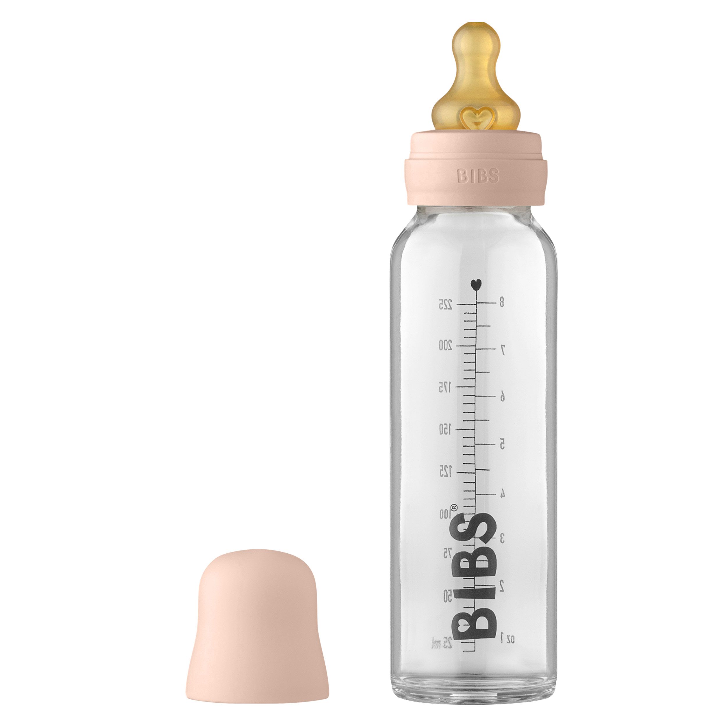 BIBS BIBERON EN VERRE 225ML / BLUSH