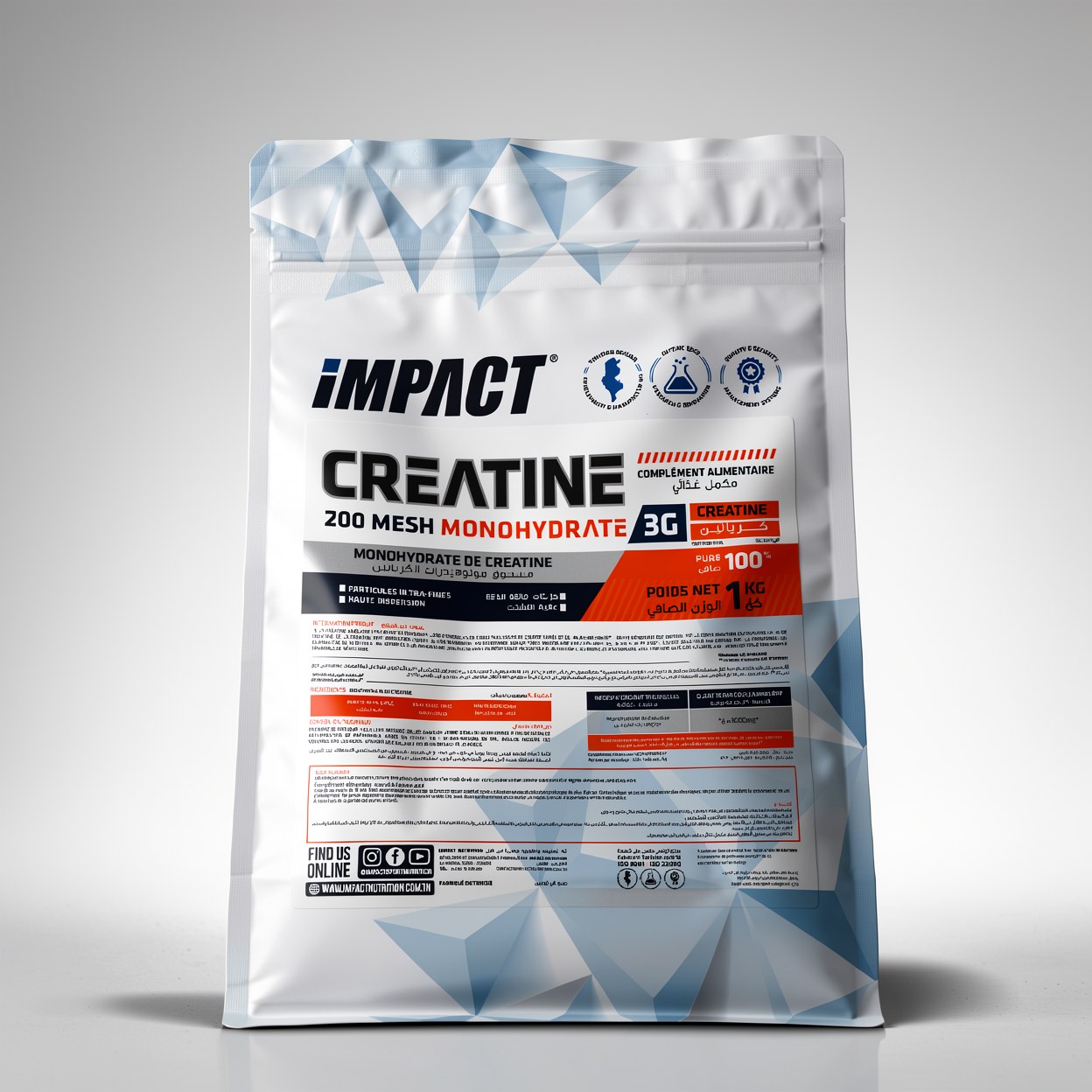 IMPACT NUTRITION CREATINE MONOHYDRATE