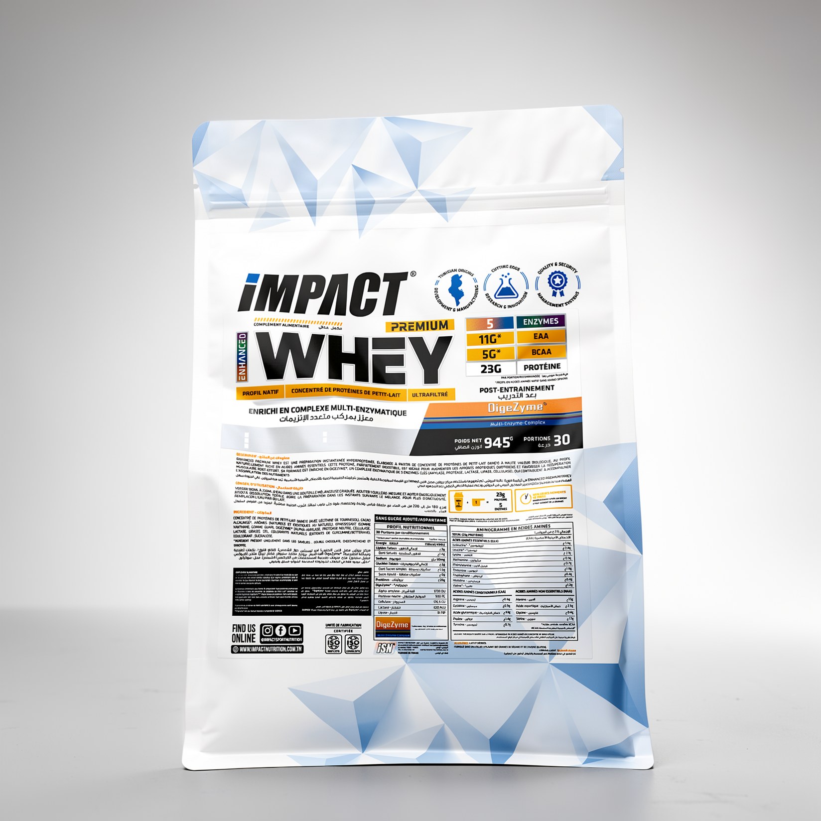 IMPACT NUTRITION PREMIUM WHEY ENHANCED