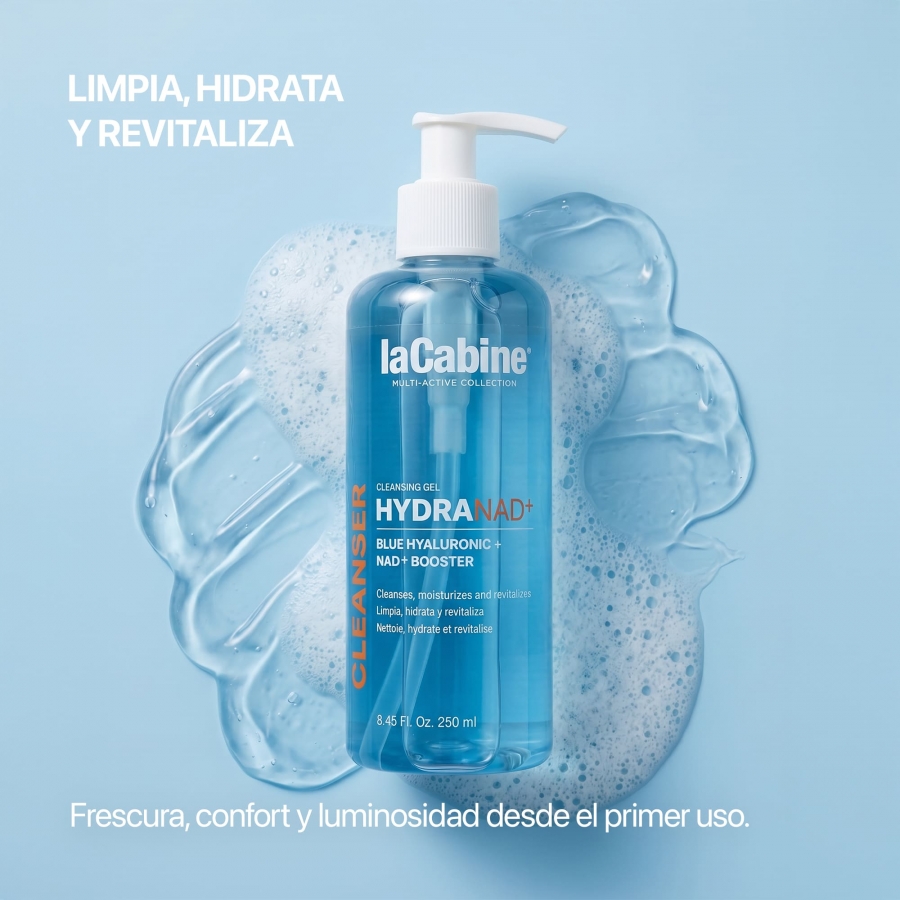 LA CABINE HYDRANAD+ CLEANSING GEL 250ML – GEL NETTOYANT MICELLAIRE