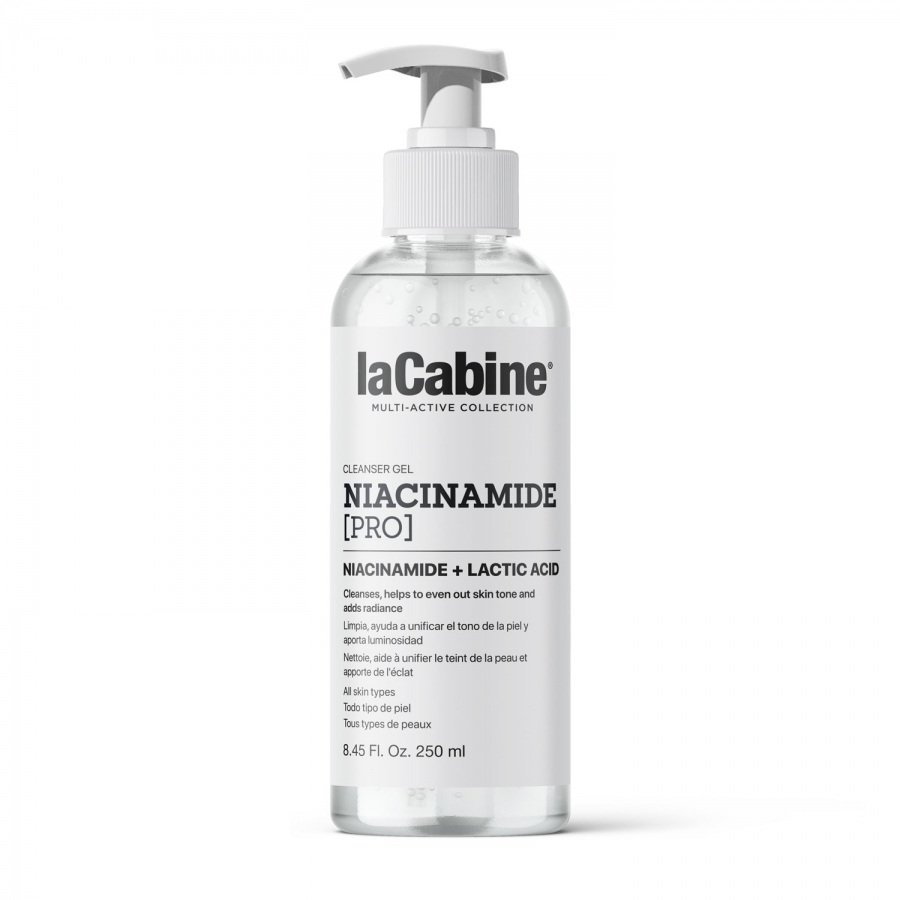 LA CABINE CLEANSING GEL NIACINAMIDE PRO 250ML – GEL NETTOYANT ÉCLAT
