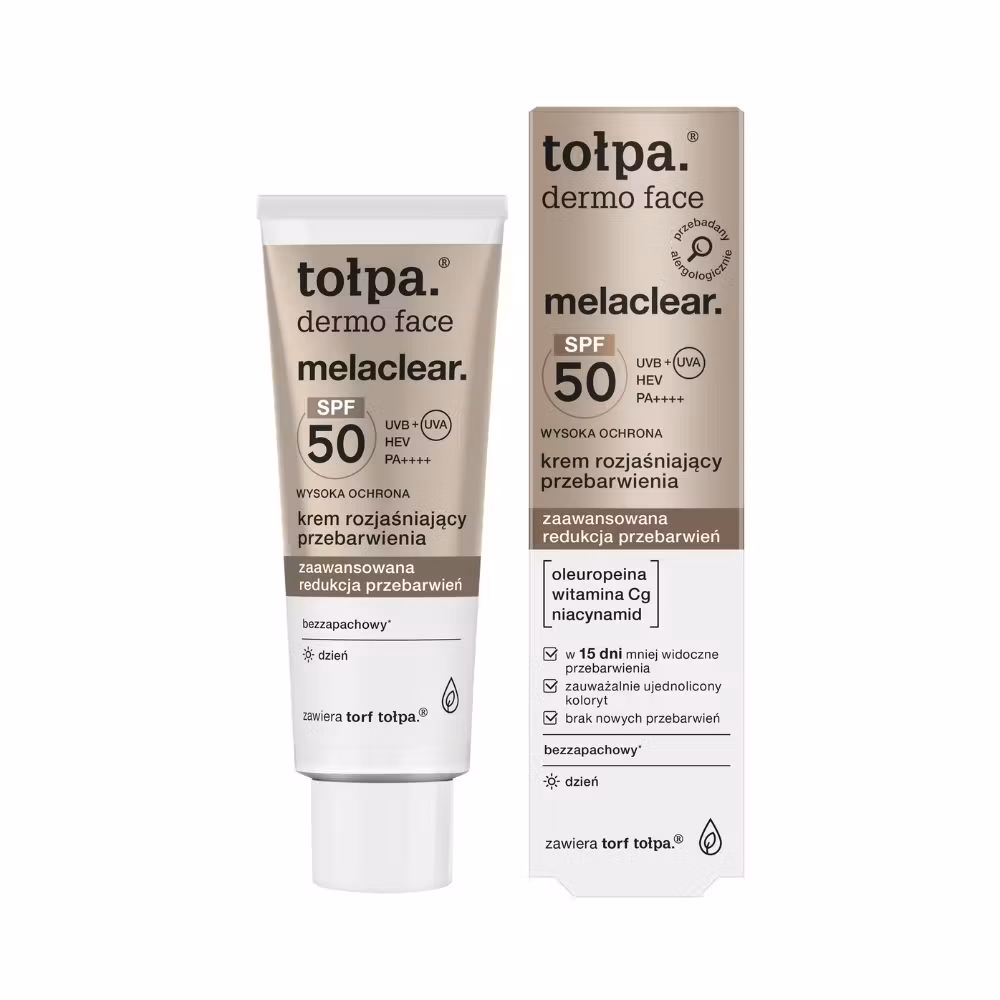 TOLPA DERMO FACE MELACLEAR CREME JOUR ECLAIRCISSANTE SPF50 40ML