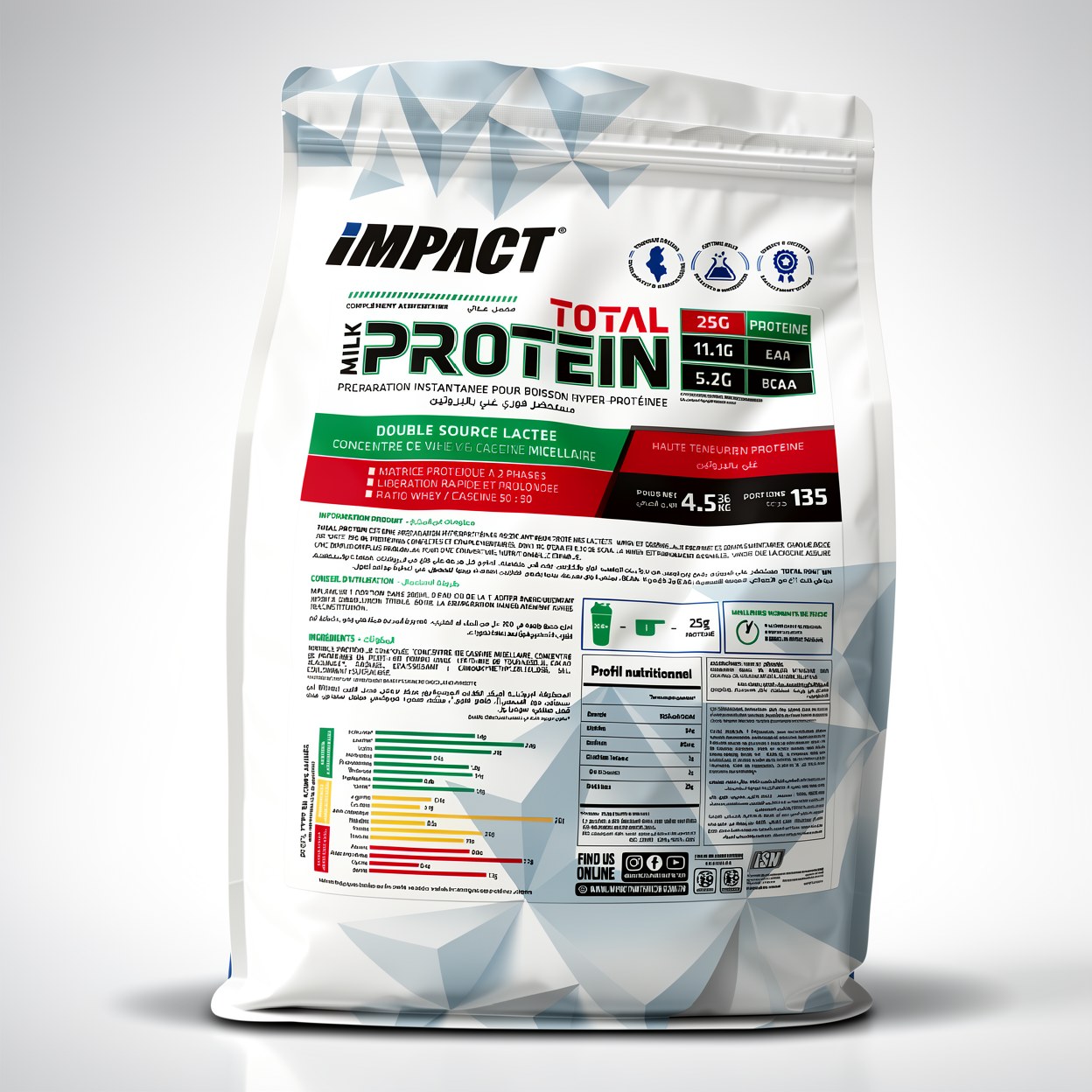 IMPACT NUTRITION TOTAL MILK PROTEIN